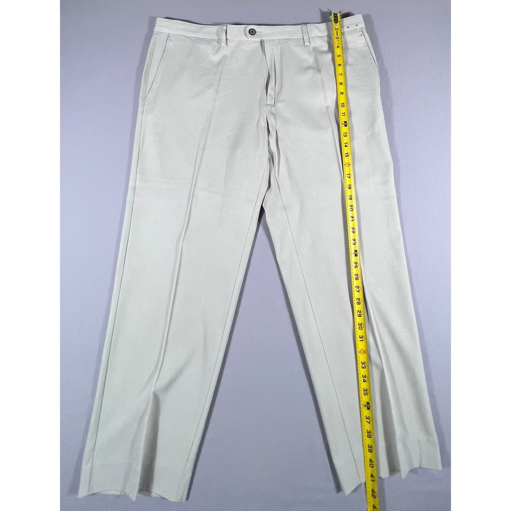 Tommy Bahama Men's Silk Cotton Boracay Flat Front Pants Khaki Beige 42x30 NWT - Picture 7 of 14